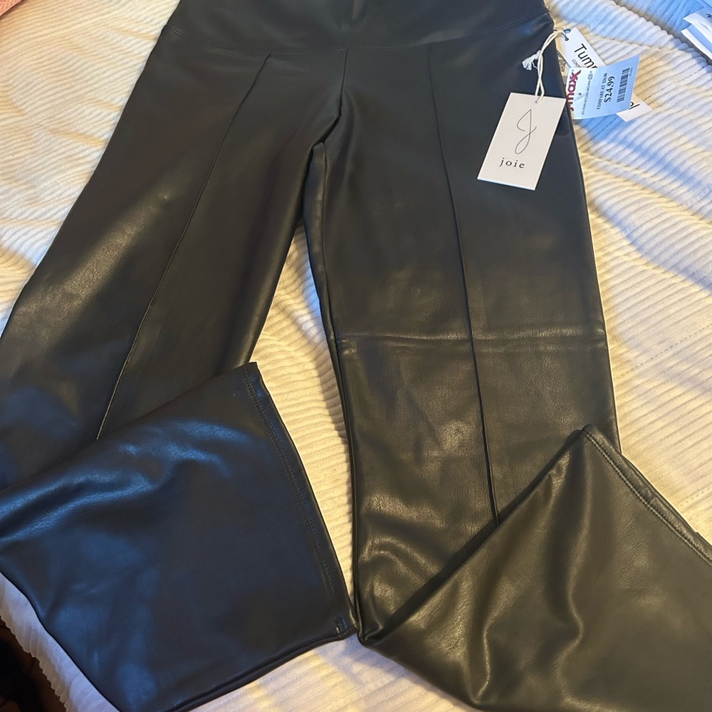 Joie Black Leather Pants
